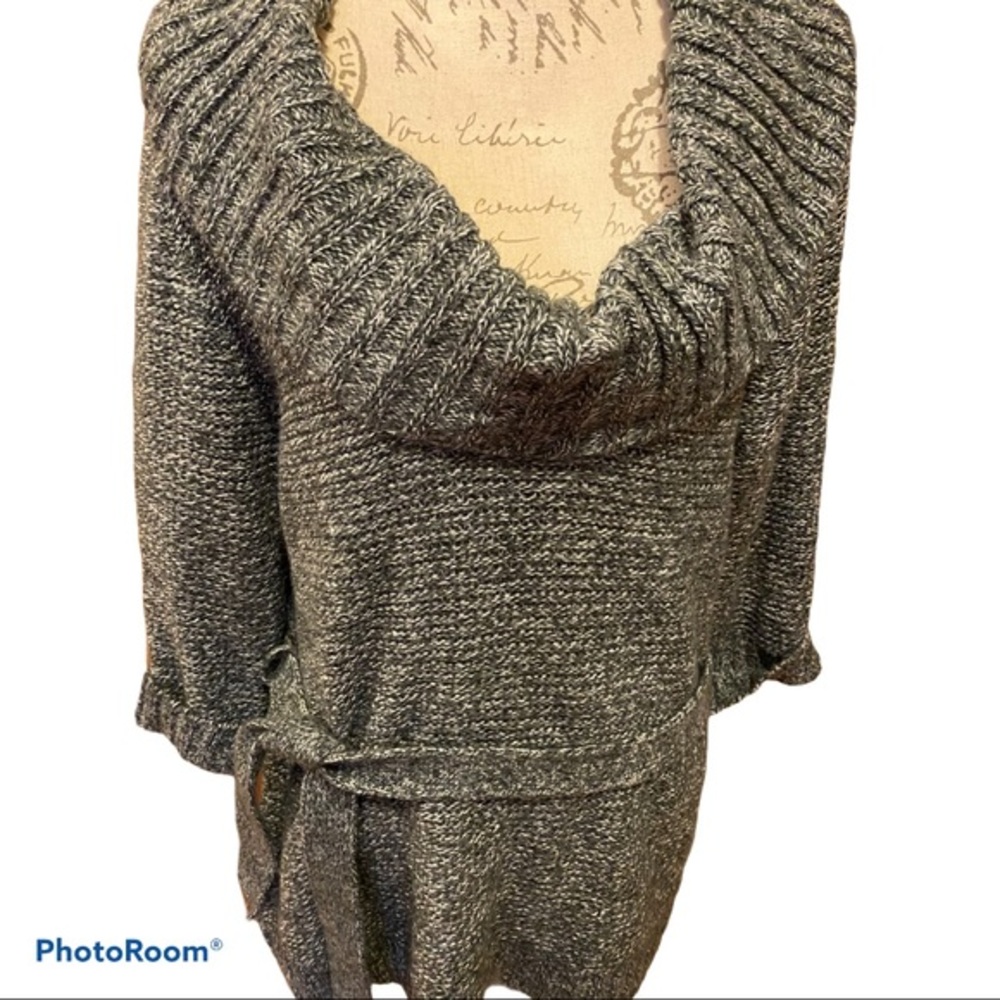 CAROLYN TAYLOR MARLED KNIT TUNIC